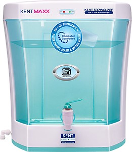 KENT Max UV Water Purifier (11013) | UV+UF Water Purification | Wall Mountable| Transparent Detachable Storage Tank | 7L Storage | 60 L/hr Output | White price in India.