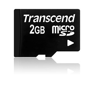 Transcend 2GB MicroSD Memory Crad (TS2GUSDC) price in India.