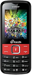 MTECH Champ Dual SIM Feature Phone (Black+RED) price in India.