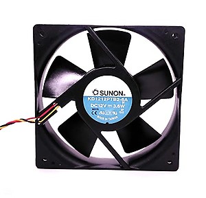 PGSA2Z KD1212PTB2-6A Size 120x120x25mm DC12V 3.6W 1600RPM Brushless Air Cooling Fan price in India.
