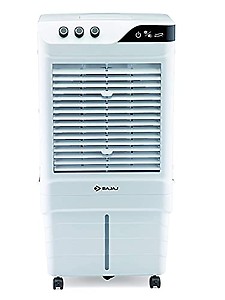 Bajaj DMH 90 Neo 90L Desert Air Cooler for home with DuraMarine Pump, 3-Yr Warranty, Hexacool & TurboFan Technology, Ice Chamber, 90-Feet Air Throw & 3-Speed Control, White Cooler for room price in India.