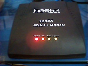 Beetel ADSL2+ Used Modem Model No. 220BX (WITHOUT POWER ADAPTER) price in India.