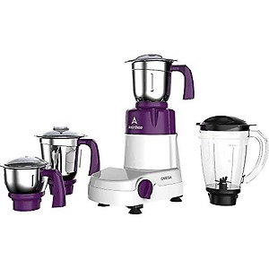 Amirthaa Omega 750W Mixer grinder with 4 Jars (PURPLE) price in India.