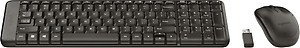 Logitech MK220 Compact Wireless Keyboard and Mouse Set for Windows, 2.4 GHz Wireless with Unifying USB-Receiver, 24 Month Battery, Compatible with PC, Laptop - Black price in .