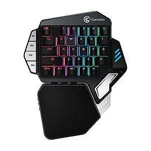 GameSir Z1 Kailh One-Handed Wireless Bluetooth Mechanical Mini Gaming Keyboard for PUBG, Compatible with Xbox Series X/Xbox One/PS4/PS4 Slim/PS4 Pro/Nintendo Switch/PC (Black) price in India.