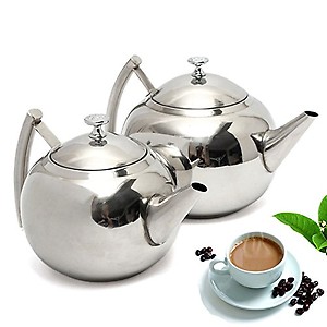 LussoLiv 1500ML/2000ML Stainless Steel Teapot Coffee Maker Pot price in India.