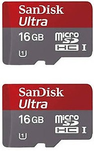 Sandisk MicroSDHC 16 GB Class 10 price in India.