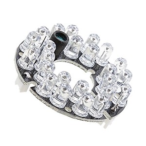 Optimuss IR 24 LED Light Board Infrared Lamp Board Module for Day Night Vision Camera Security Camera High Definition IR LED price in India.