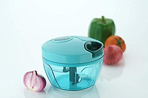 PARATPAR MALL New Handy Mini Plastic Chopper with 3 Blades, Green Colour - 1 price in India.