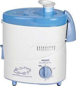 Philips HL1632 500-Watt 3 Jar Juicer Mixer Grinder with Fruit Filter (Blue) price in India.