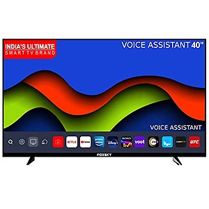 Foxsky 101.6 cm (40 inch) Full HD LED Smart TV, 2K Series 40FS with Voice Search remote, Black price in India.