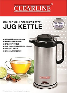 Clearline Double Wall Stainless Steel Jug Kettle price in India.