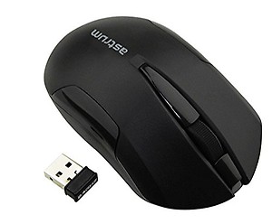 Astrum MW240 Wireless 2.4G Mouse with Nano Receiver, Black Color price in India.