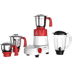 Amirthaa Omega 750W Mixer Grinder with 4 Jars (Red) price in India.