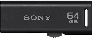 SONY USM64GR 64 GB Pen Drive  (Black) price in India.