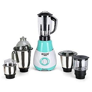 MasterClass Sanyo Riaa 1000W Mixer Grinder with 3 Stainless Steel Jars (1 Wet Jar, 1 Dry Jar and 1 Chutney Jar), PINK-WHITE.Make In India price in India.