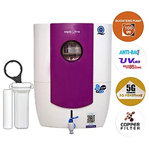 Aquaultra C15 RO+UV+UF+TDS Copper Technology Water Purifier Filter for Home, Office Use price in India.