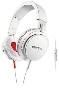 Philips DJ SHL3105WT/00 Dynamic Solid Bass with Mic Headphone (White) price in India.