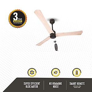 atomberg Renesa 1200mm BLDC Ceiling Fan with Remote Control | BEE 5 star Rated Energy Efficient Ceiling Fan | High Air Delivery with LED Indicators | 2+1 Year Warranty (Ivory & Black) price in India.