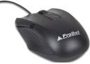 ProDot (Gold Series Universal MU253s Optical USB Wired Mouse with 3 Buttons, 1000 DPI Compatible with Windows, Mac & Linux (Colour: Solid Black), Pack of2 price in India.