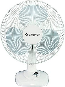 KAAMU ELECTRICALS Crompton Whirlwind Gale 16-Inch High Speed 110W Table Fan (Kd White) price in India.