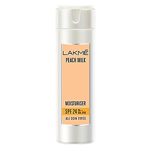 Lakme Peach Milk SPF 24 PA Sunscreen Moisturiser, 120 ml