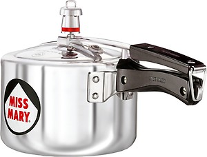 Hawkins 2.5 Litre Miss Mary Pressure Cooker, Inner Lid Cooker, Silver (MM25),Aluminium price in India.