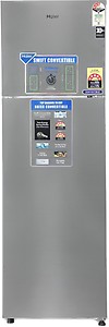 Haier 278 l Frost Free Double Door 3 Star Convertible Refrigerator  (Shiny Steel, HEF-27TSS) price in India.