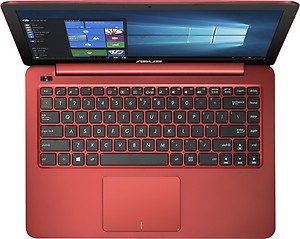 ASUS Eeebook Celeron Dual Core N2840 - (2 GB/32 GB HDD/32 GB EMMC Storage/Windows 10 Home) E402MA-WX0062T Laptop  (14 inch, Red, 1.65 kg kg) price in India.