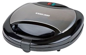 Black+Decker TS2020 750-Watt 2-Slice Grill Sandwich Maker | Cool Touch Body | Non-stick coated cooking plates | Thermostat Control | 2-year Warranty-(Black) price in India.