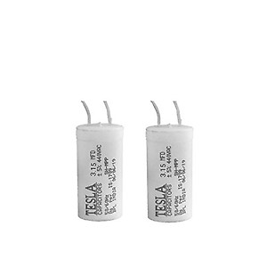 doctorspare Capacitor for Ceiling Fan to Increase Speed, 3.15 mfd, 2 Pieces (White) price in India.