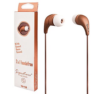 Signature VM-59 UNIVERSAL HANDSFREE Wired Headphones with mic price in India.