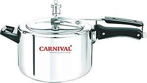 Carnival Pressure Cooker Regular Model 5 L Pure Aluminium Inner Lid Pressure Cooker (Silver) price in India.