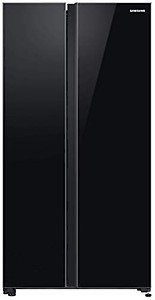 Samsung 700 L Inverter Frost-Free Side-By-Side Refrigerator (RS72R50112C/TL, Black) price in India.