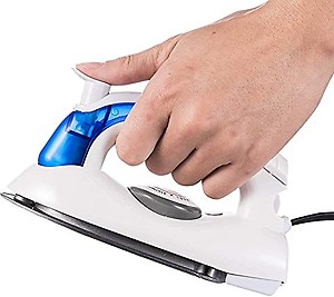 GoMore Travel Mini Iron, Portable Steam Iron for Clothes, Handheld Steamer, Steam Iron, with Non-Stick Sole Plate, Steam Ironing and Dry Ironing, Fast Heated up, Detachable Water Tank, (Set of 1) price in India.