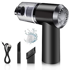 Axceli Handheld Vacuum Car Cleaner Air Duster Wireless Rechargeable Home Pet Hair Vacuum with Powerful Cyclonic, Portable USB Vacuum Cleaner with LED Light for Home (2 in 1 Vaccum Cleaner 120w) price in India.