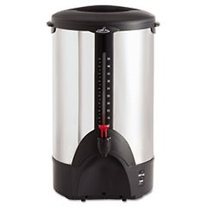 CoffeePro Urn/Coffeemaker, 50-Cups, 12"x16-1/2"x22", Stainless Steel price in India.