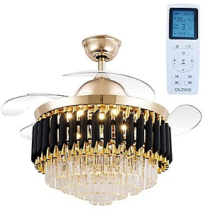 oltao Gracy Smart Chandelier Fan with Alexa/Google Home competiblity, BLDC Motor, Summer Winter Mode, Dimmable LED Light, Remote & Mobile App Control price in India.
