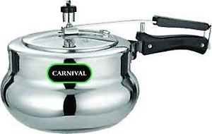 Carnival Pressure Cooker 5.5 LTR Desire Model Induction Bottom Pure Virgin Aluminium price in India.
