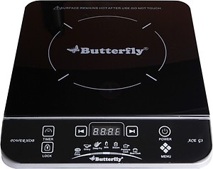 Butterfly Dimond Induction Cooktop  (Black, Touch Panel) price in India.