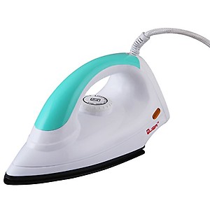 QUBA 1000 Watt Dry Iron with Advance Soleplate and Anti-Bacterial German Coating Technology (ISI Certified) price in India.