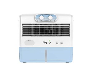 Havells Frostio 45L Window Air Cooler for Home | Low Noise, 3 Speed Settings | Powerful Air Delivery | 3 Pin Power Cord | Everlast Pump | High Density Honeycomb Pads | Heavy Duty (White/Light Blue) price in India.