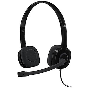 Logitech H151 Wired On Ear Headphones With Mic (Black) price in India.