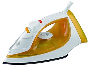 Usha SI 3816 Steam Iron 1600 W with Easy-Glide Non-Stick Soleplate, Powerful Steam Output, 280 mL Water Tank (Yellow & White) price in India.