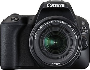 Canon EOS 200D (EF-S18-55mm IS STM Lens) DSLR Camera with 16GB Card and Carry Case (Black) price in India.