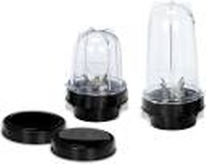 Masterclasssanyo Classic Black ABS Plastic Bullet Jars 350 ml and 550 ml MGF20 price in India.
