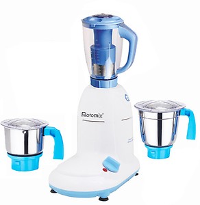 Rotomix Latest Jar attachments of chutney medium & juicer jarType-593 New_MGJ-28 600 W Juicer Mixer Grinder (3 Jars, Multicolor) price in India.