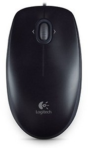 Logitech M100r Wired USB Mouse (Black) price in India.