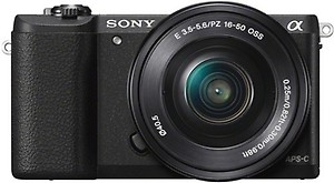 SONY ILCE-5100L Mirrorless Camera Body with Single Lens: 16-50mm Lens(Black) price in India.