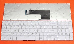Laptop Keyboard Compatible for Sony VAIO FIT 15 FIT15 SVF15 SVF15A SVF15E US White Series price in India.